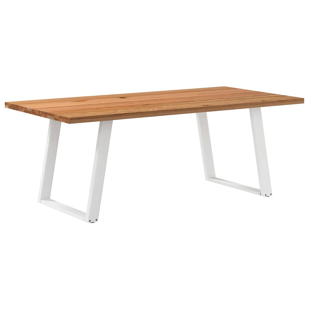 Eettafel Rechthoekig Massief Eikenhout