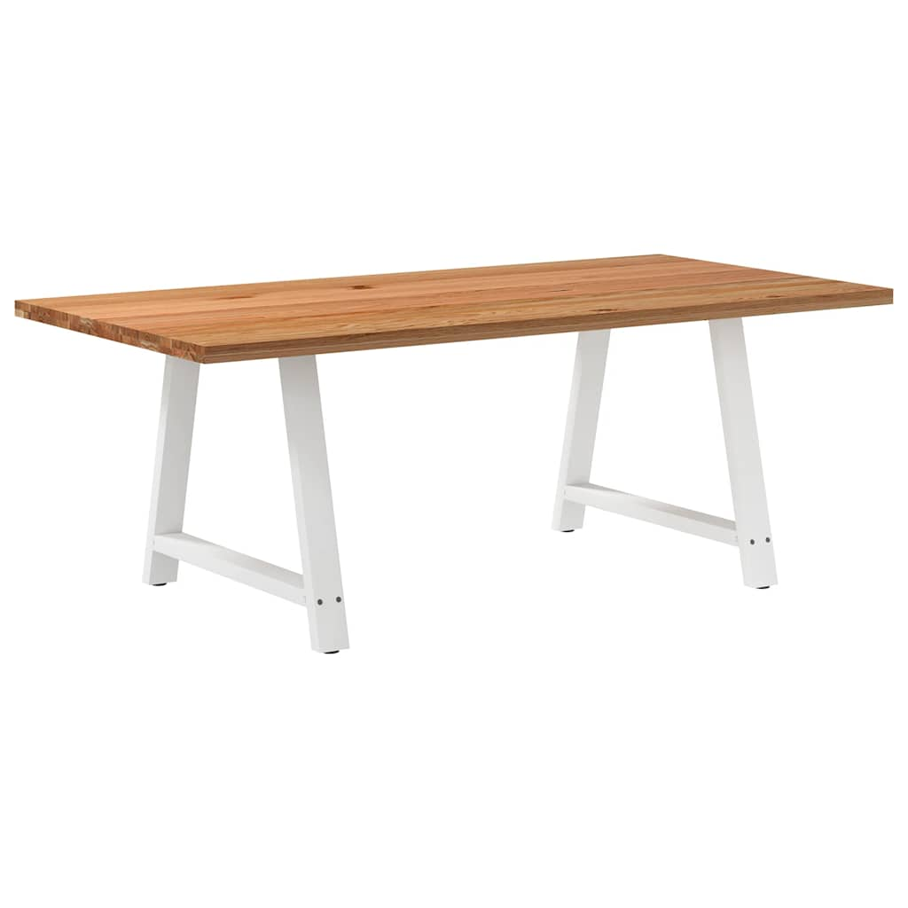 Eettafel Rechthoekig Massief Eikenhout