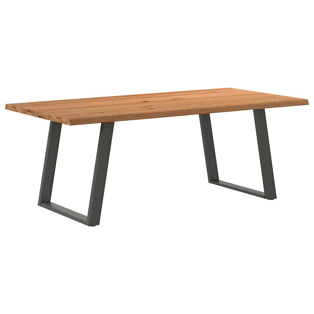 Eettafel Massief Eikenhout Lichtbruin