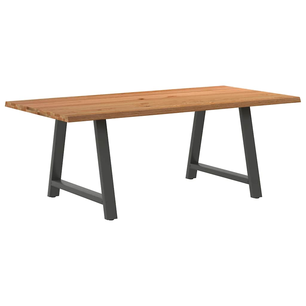 Eettafel Rechthoekig Massief Eikenhout