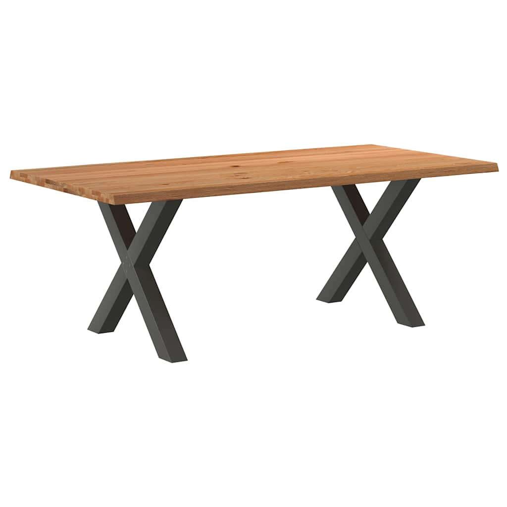 Eettafel Rechthoekig Massief Eikenhout