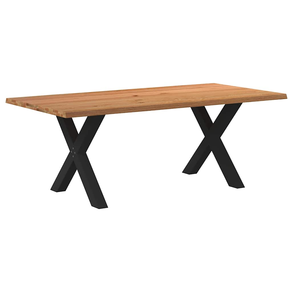 Eettafel Rechthoekig Massief Eikenhout