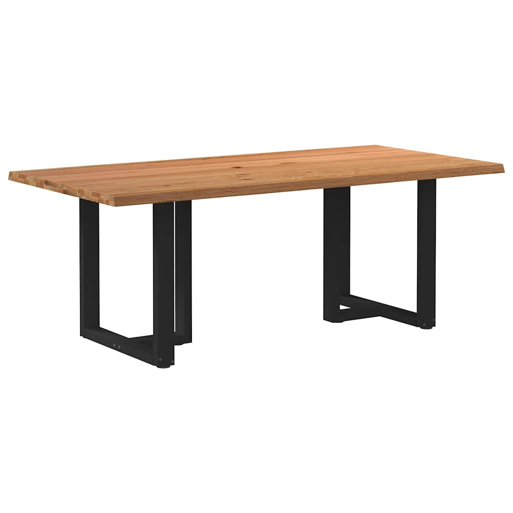 Eettafel Rechthoekig Massief Eikenhout