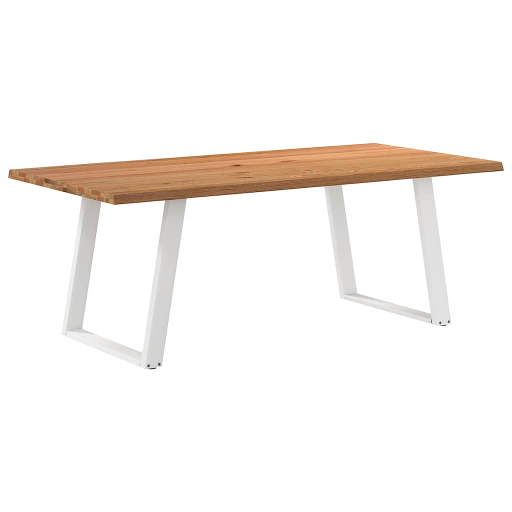 Eettafel Massief Eikenhout Lichtbruin