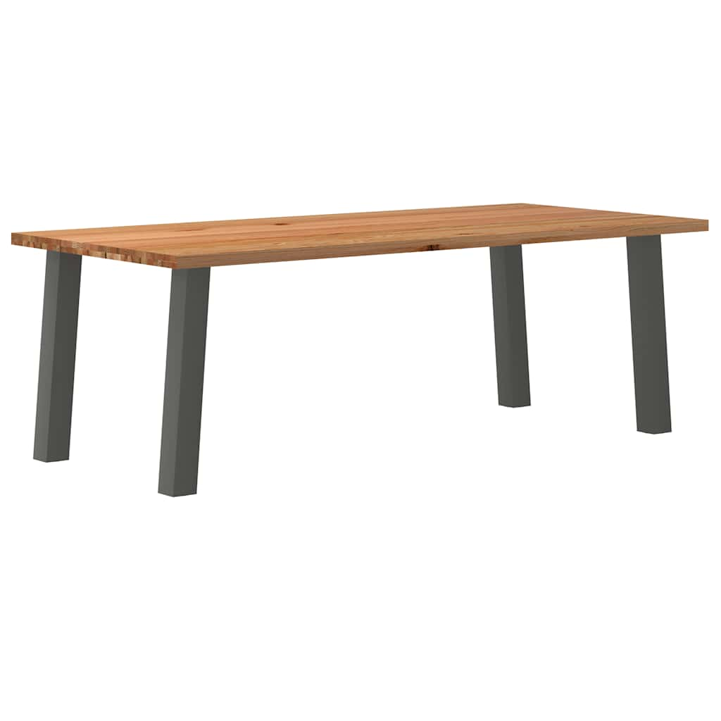 Eettafel Rechthoekig Massief Eikenhout