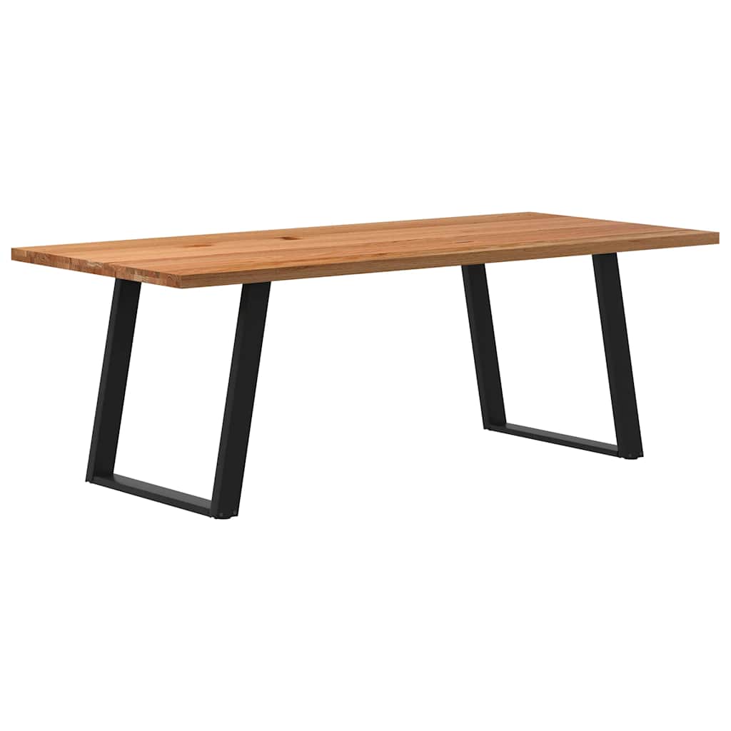 Eettafel Rechthoekig Massief Eikenhout