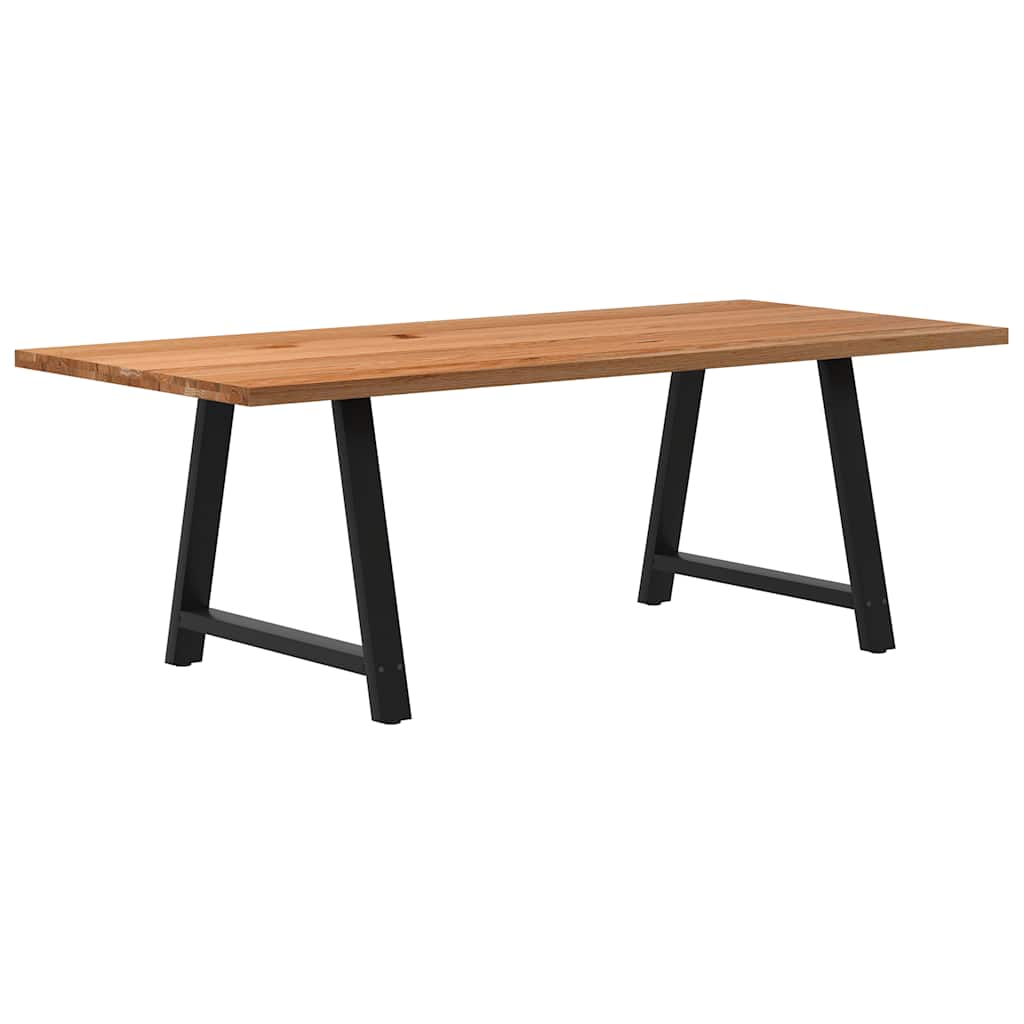 Eettafel Rechthoekig Massief Eikenhout