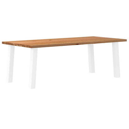 Eettafel Rechthoekig Massief Eikenhout