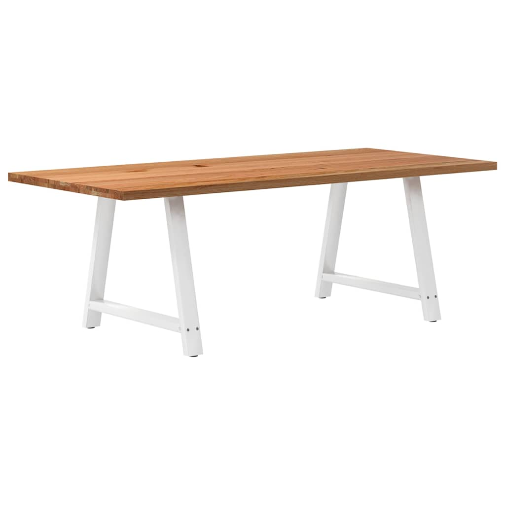 Eettafel Rechthoekig Massief Eikenhout