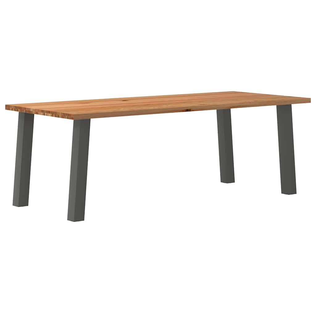 Eettafel Rechthoekig Massief Eikenhout