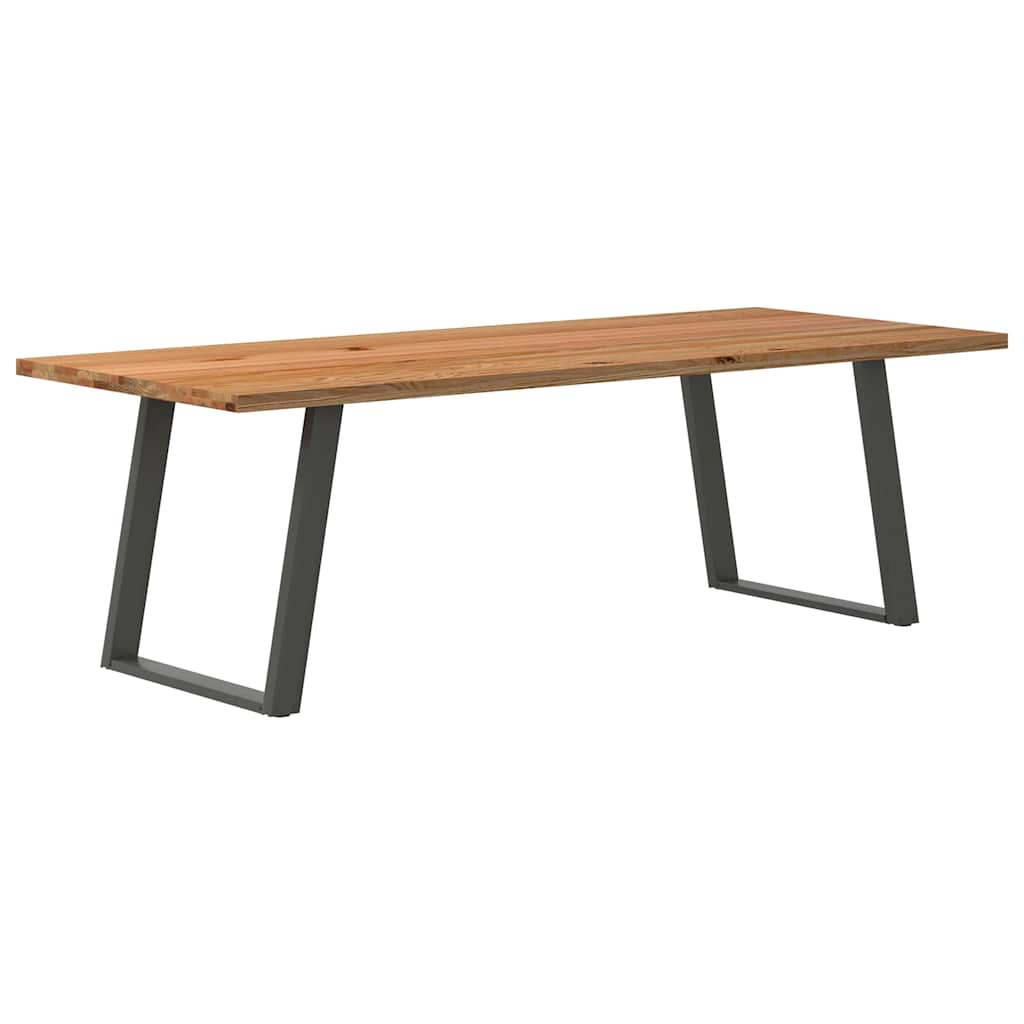 Eettafel Rechthoekig Massief Eikenhout