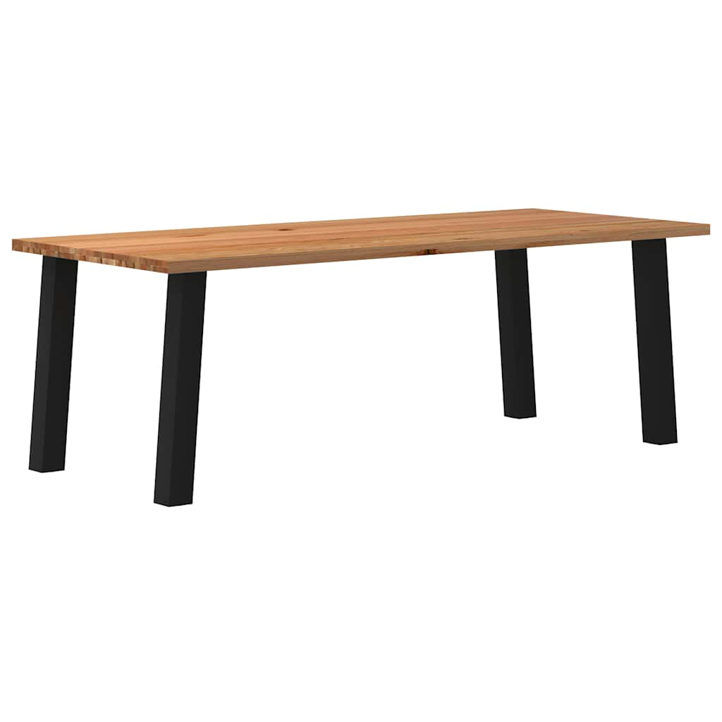 Eettafel Rechthoekig Massief Eikenhout