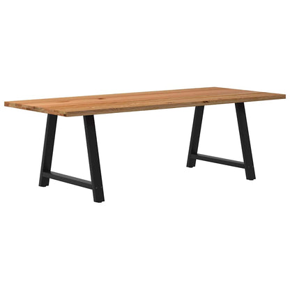 Eettafel Rechthoekig Massief Eikenhout