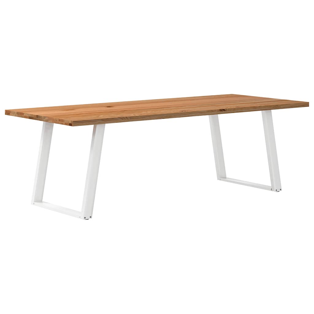Eettafel Rechthoekig Massief Eikenhout