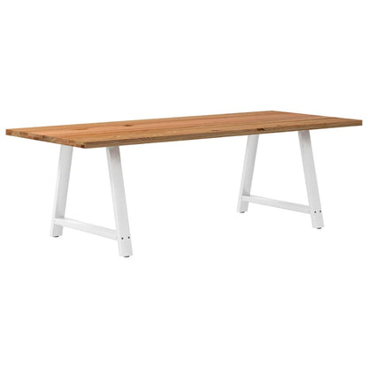 Eettafel Rechthoekig Massief Eikenhout