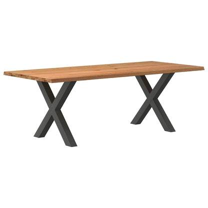 Eettafel Rechthoekig Massief Eikenhout