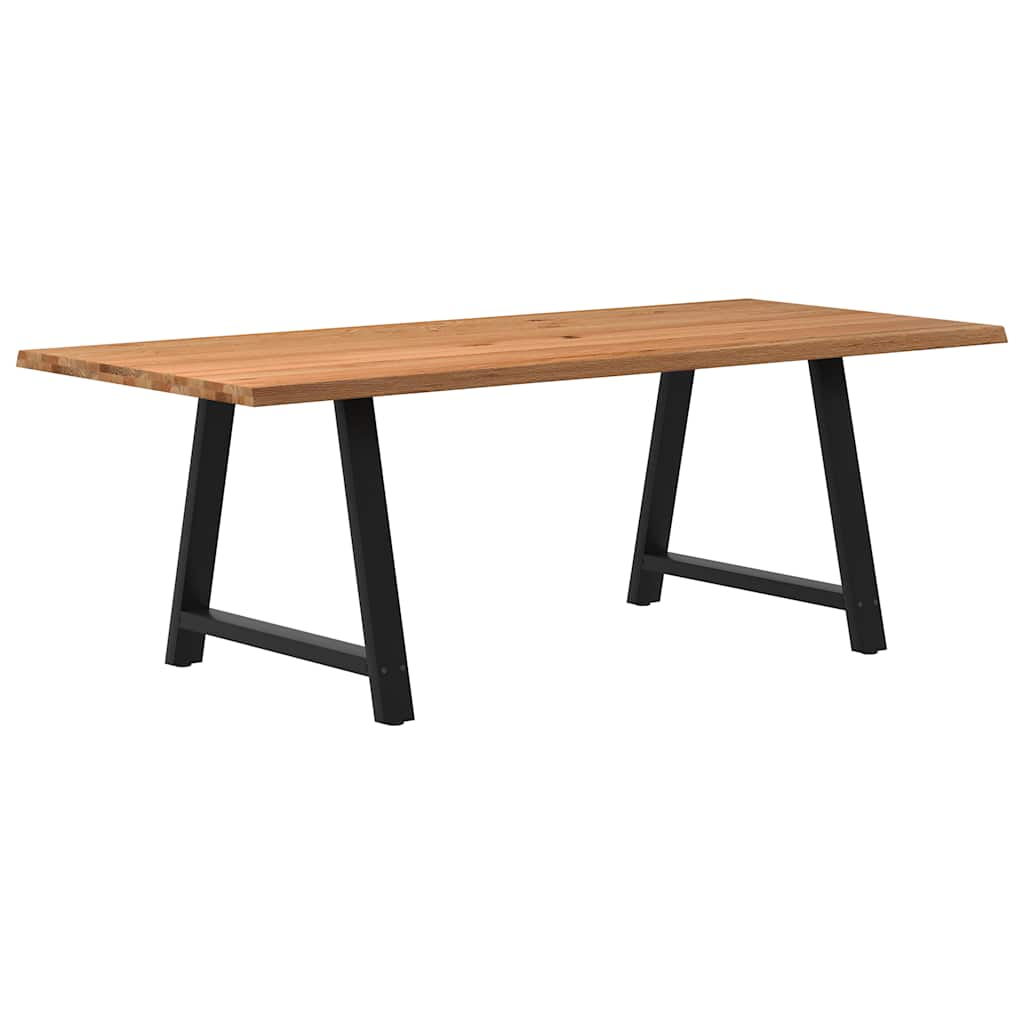 Eettafel Rechthoekig Massief Eikenhout