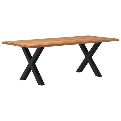 Eettafel Rechthoekig Massief Eikenhout