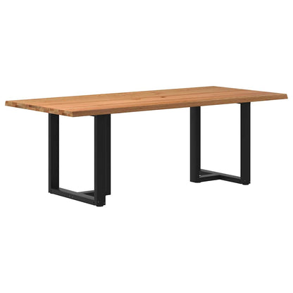 Eettafel Rechthoekig Massief Eikenhout