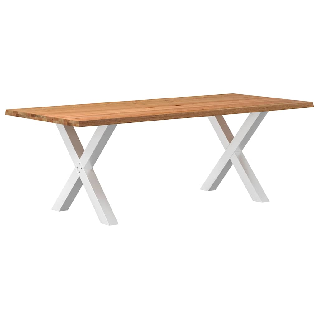 Eettafel Rechthoekig Massief Eikenhout