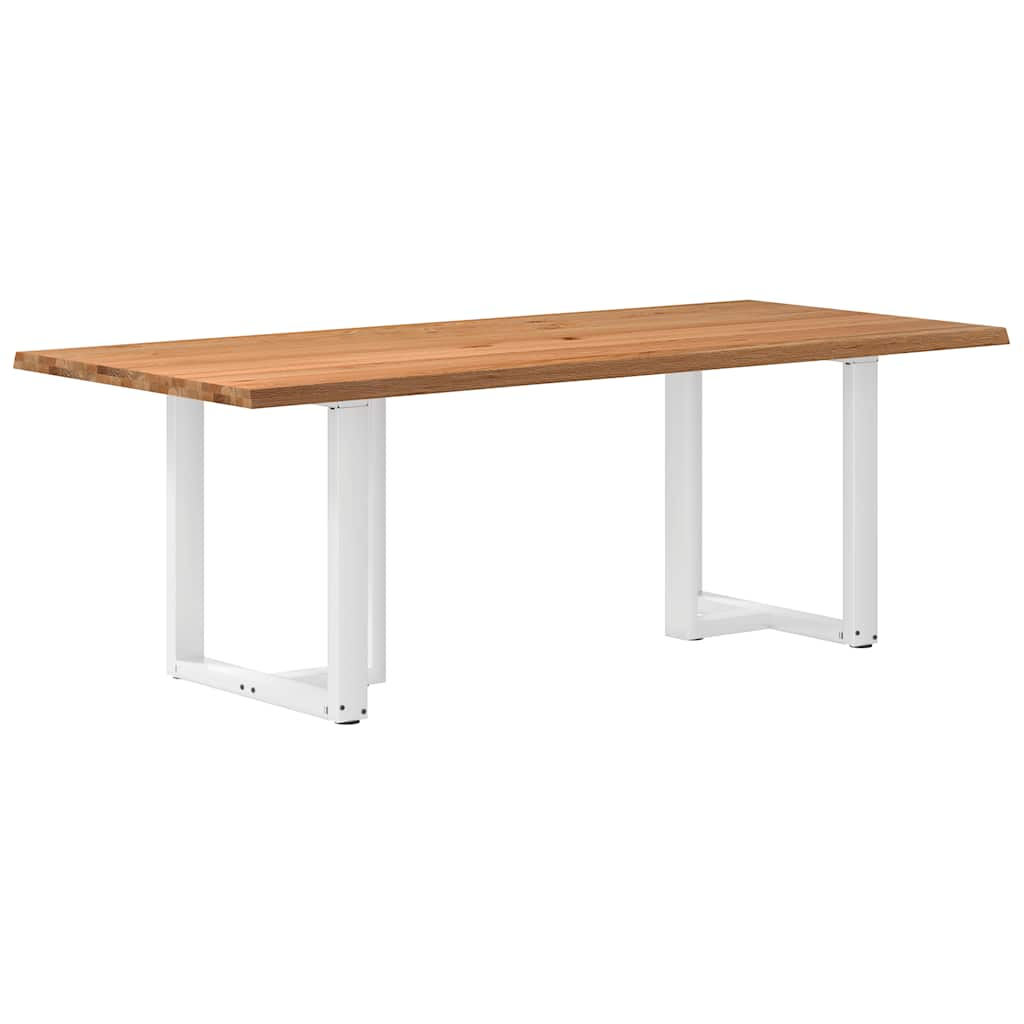 Eettafel Rechthoekig Massief Eikenhout