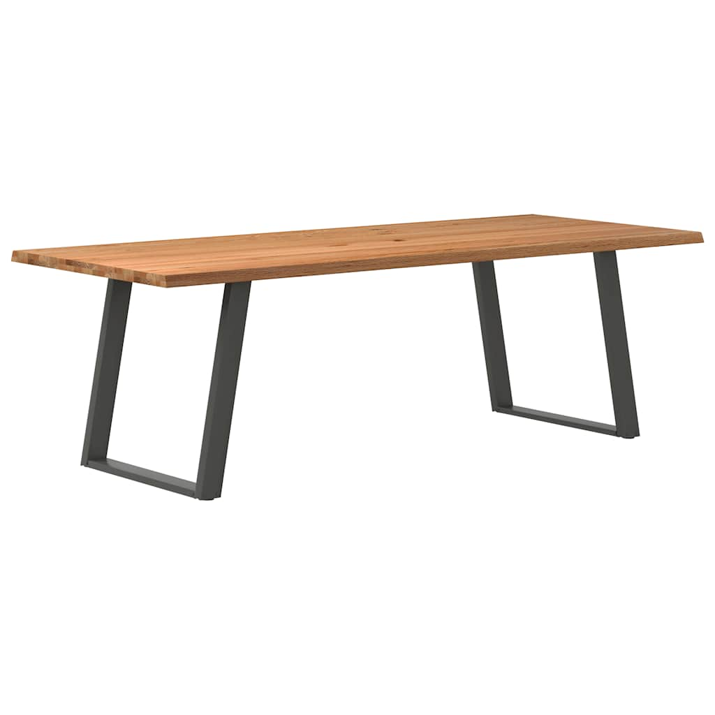 Eettafel Massief Eikenhout Lichtbruin