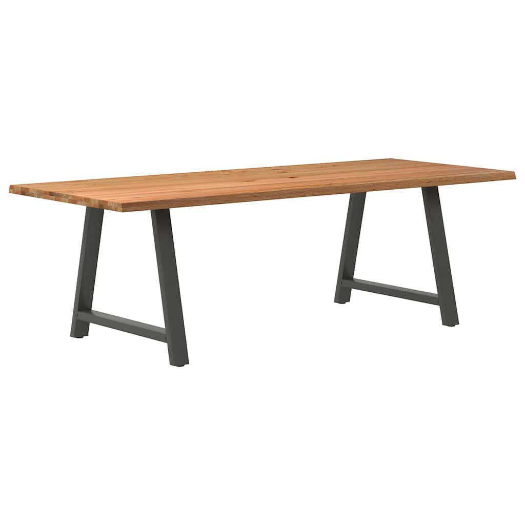 Eettafel Rechthoekig Massief Eikenhout