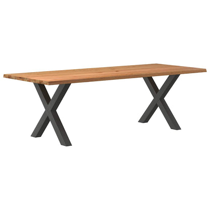 Eettafel Rechthoekig Massief Eikenhout