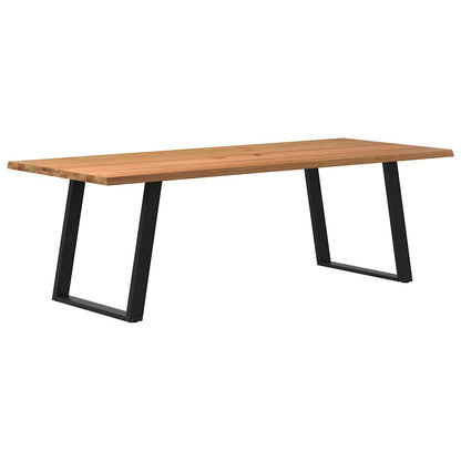 Eettafel Massief Eikenhout Lichtbruin