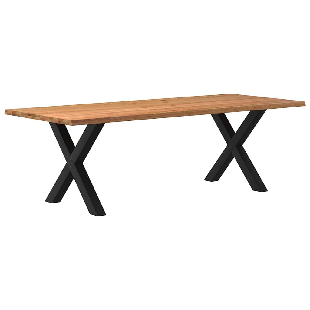 Eettafel Rechthoekig Massief Eikenhout