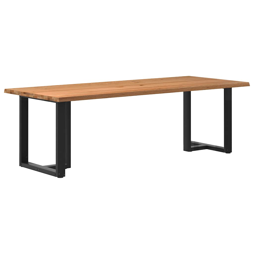 Eettafel Rechthoekig Massief Eikenhout