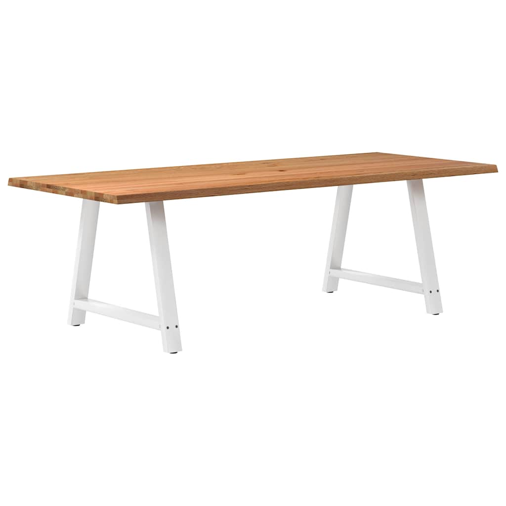 Eettafel Rechthoekig Massief Eikenhout