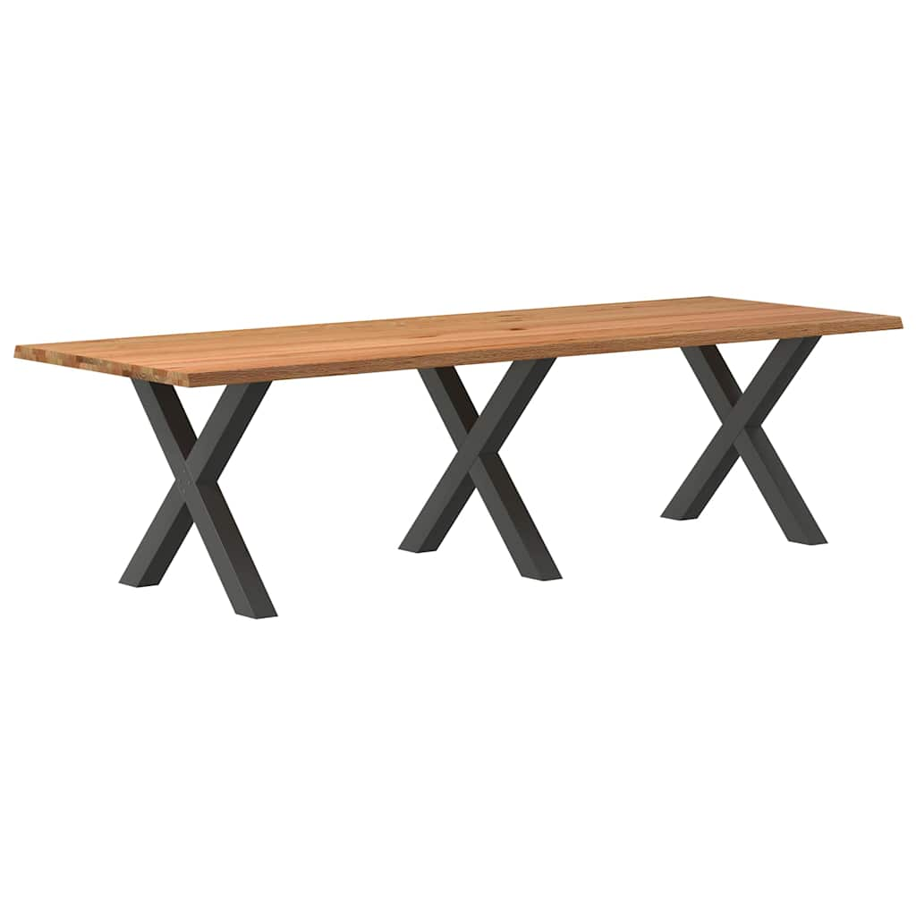 Eettafel Rechthoekig Massief Eikenhout