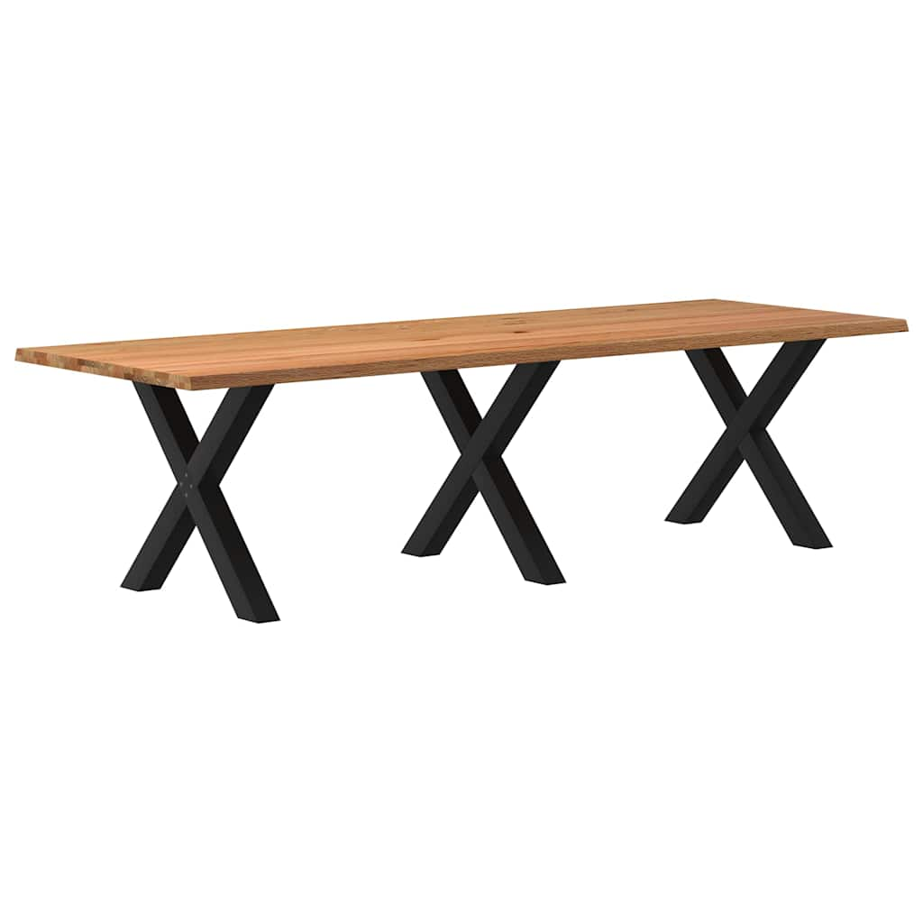 Eettafel Rechthoekig Massief Eikenhout