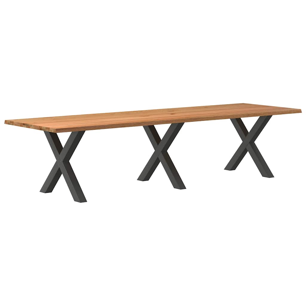 Eettafel Rechthoekig Massief Eikenhout