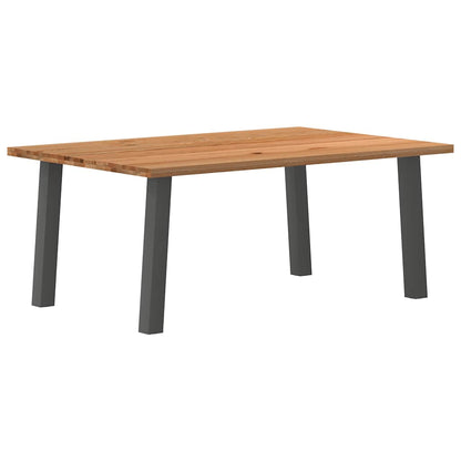 Eettafel Rechthoekig Massief Eikenhout