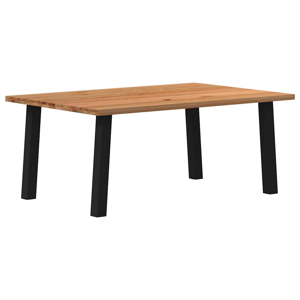 Eettafel Rechthoekig Massief Eikenhout