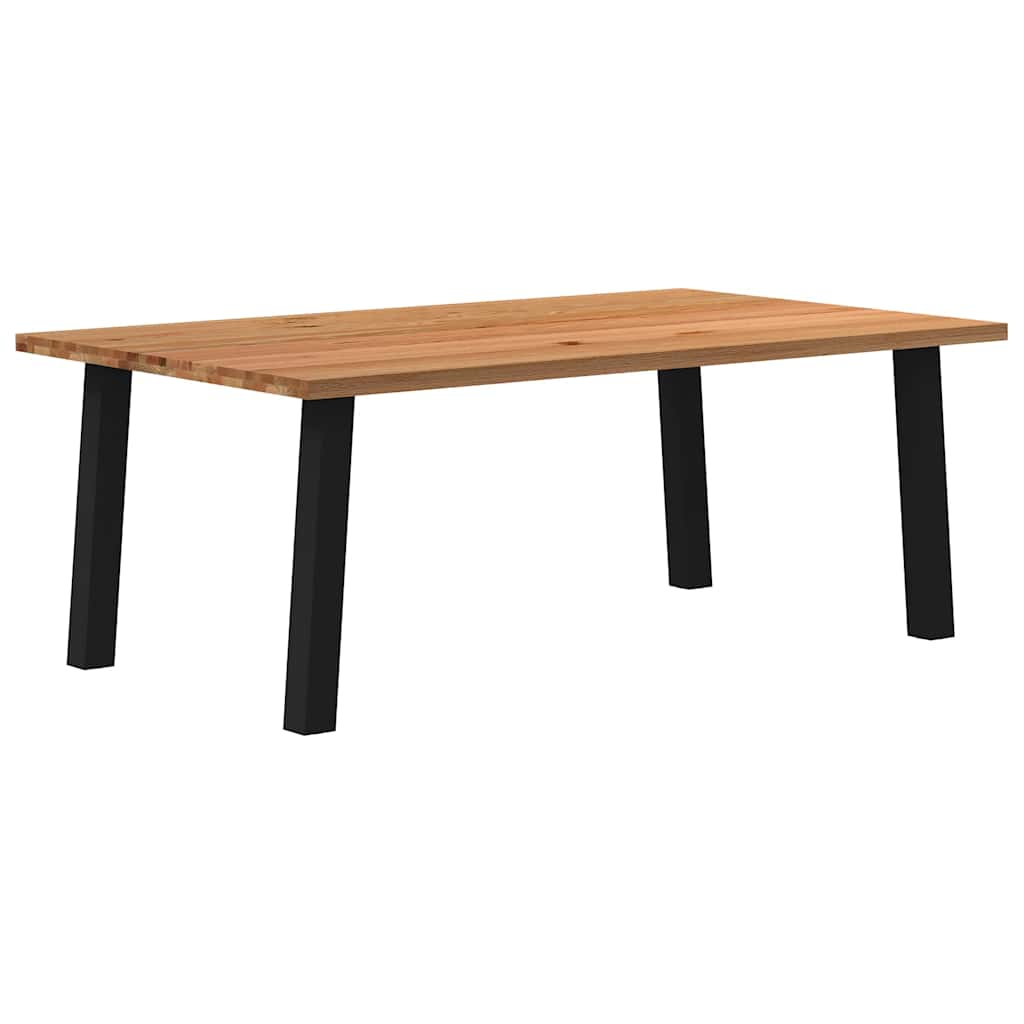 Eettafel Rechthoekig Massief Eikenhout