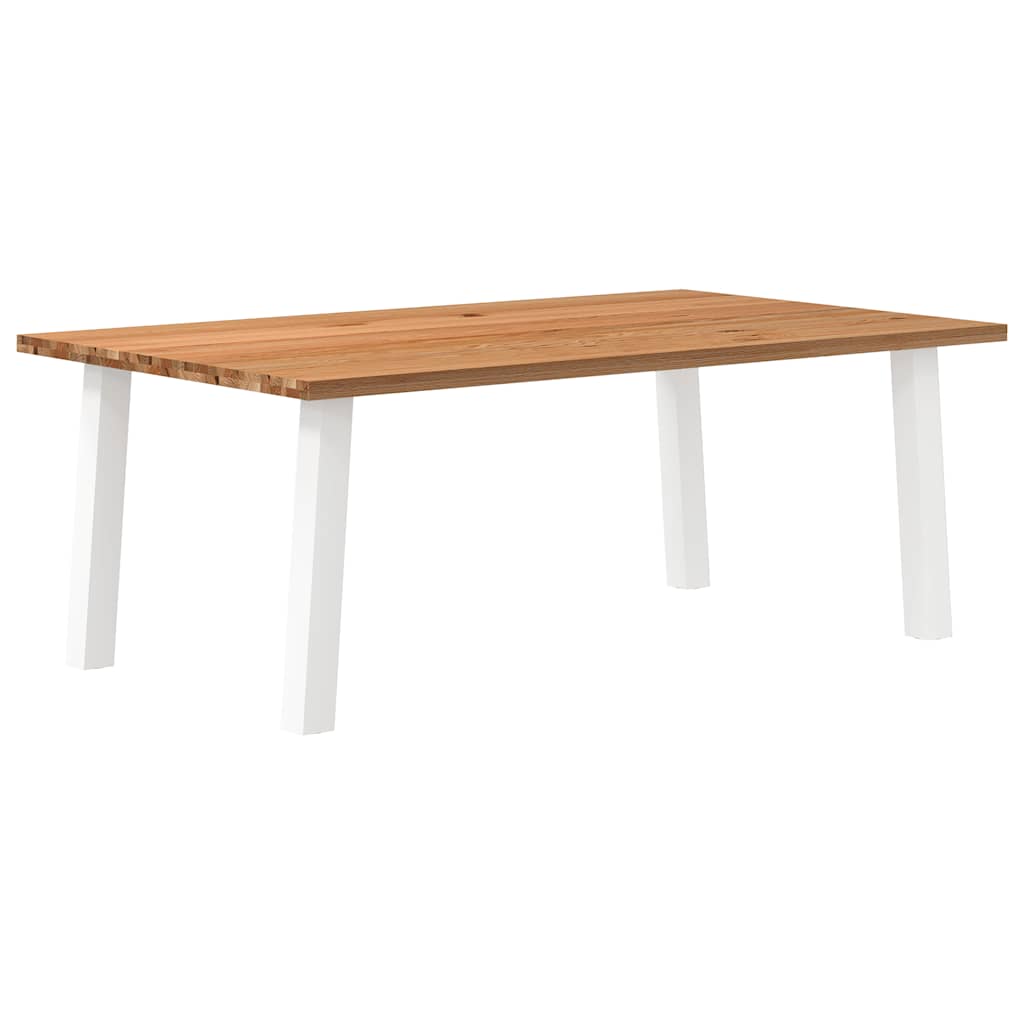 Eettafel Rechthoekig Massief Eikenhout