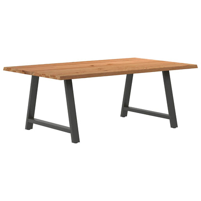 Eettafel Rechthoekig Massief Eikenhout