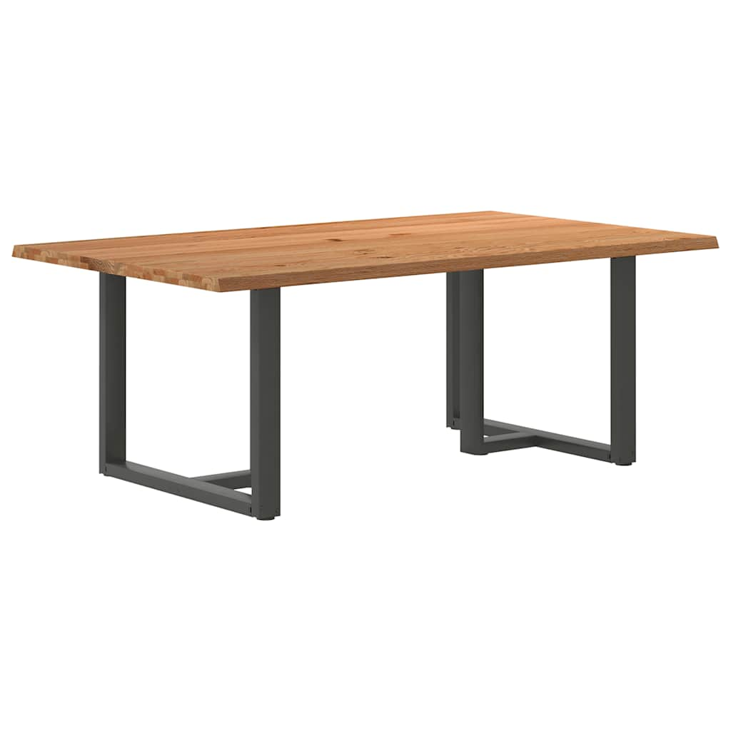 Eettafel Rechthoekig Massief Eikenhout