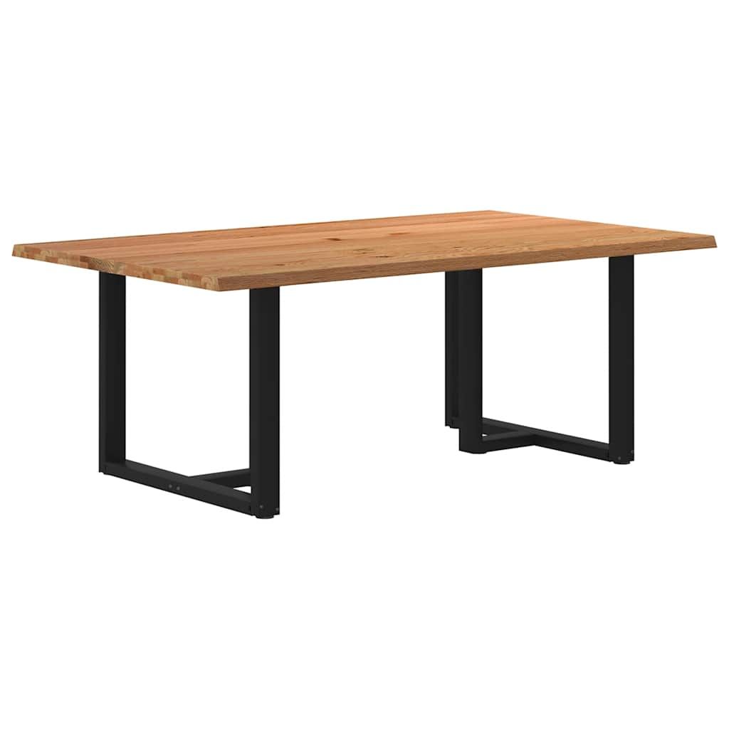 Eettafel Rechthoekig Massief Eikenhout