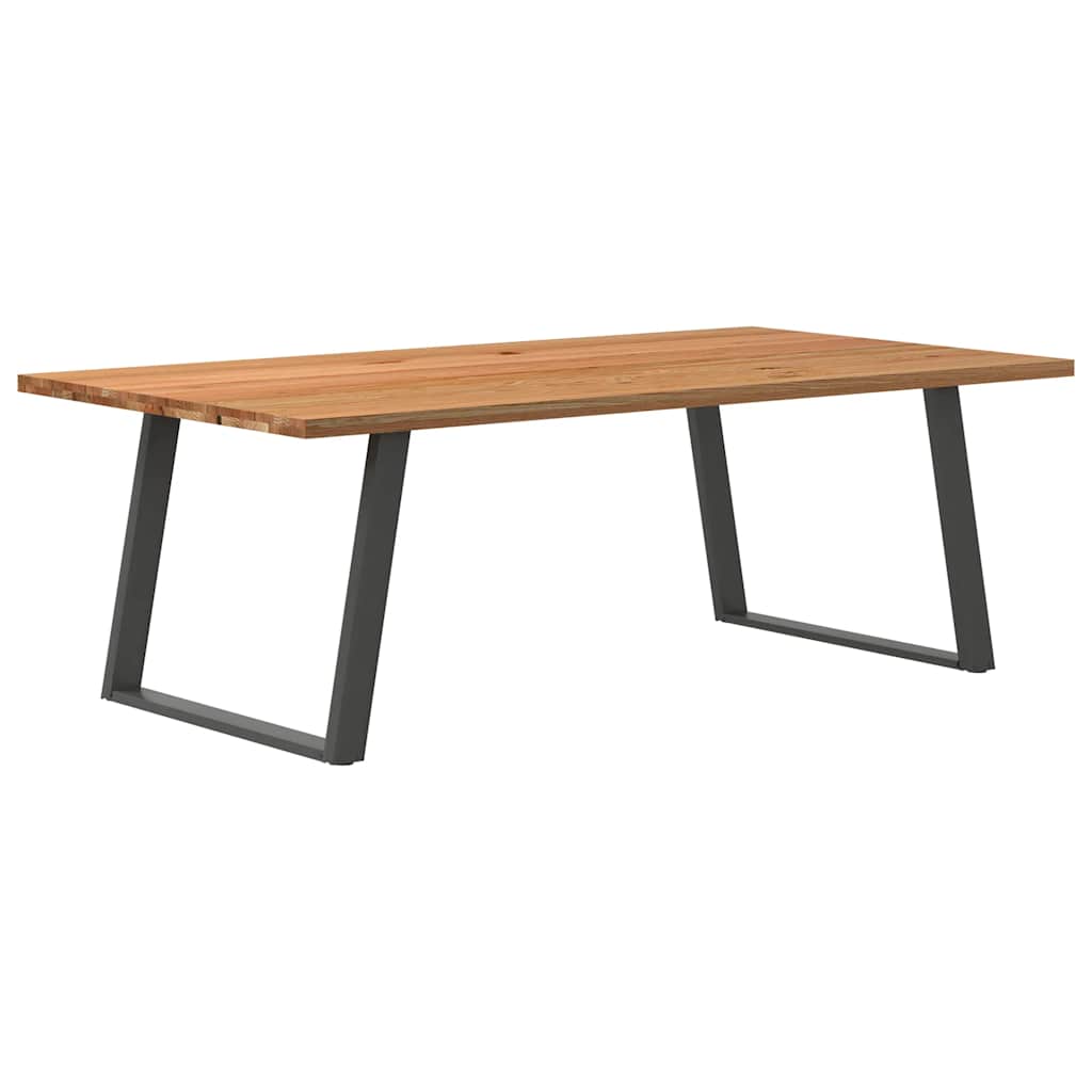 Eettafel Rechthoekig Massief Eikenhout