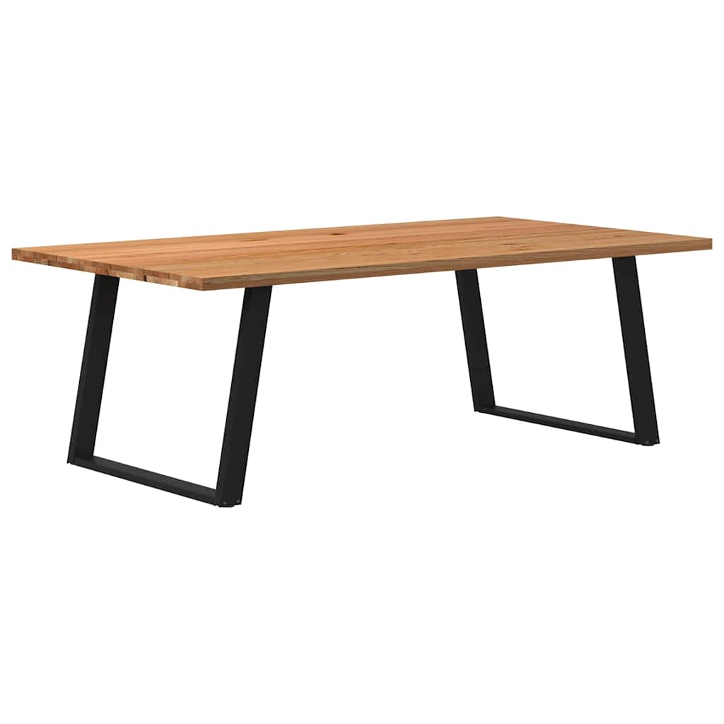 Eettafel Rechthoekig Massief Eikenhout