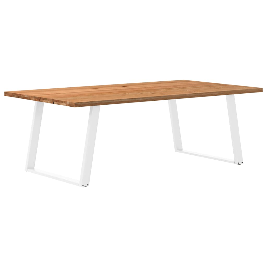 Eettafel Rechthoekig Massief Eikenhout