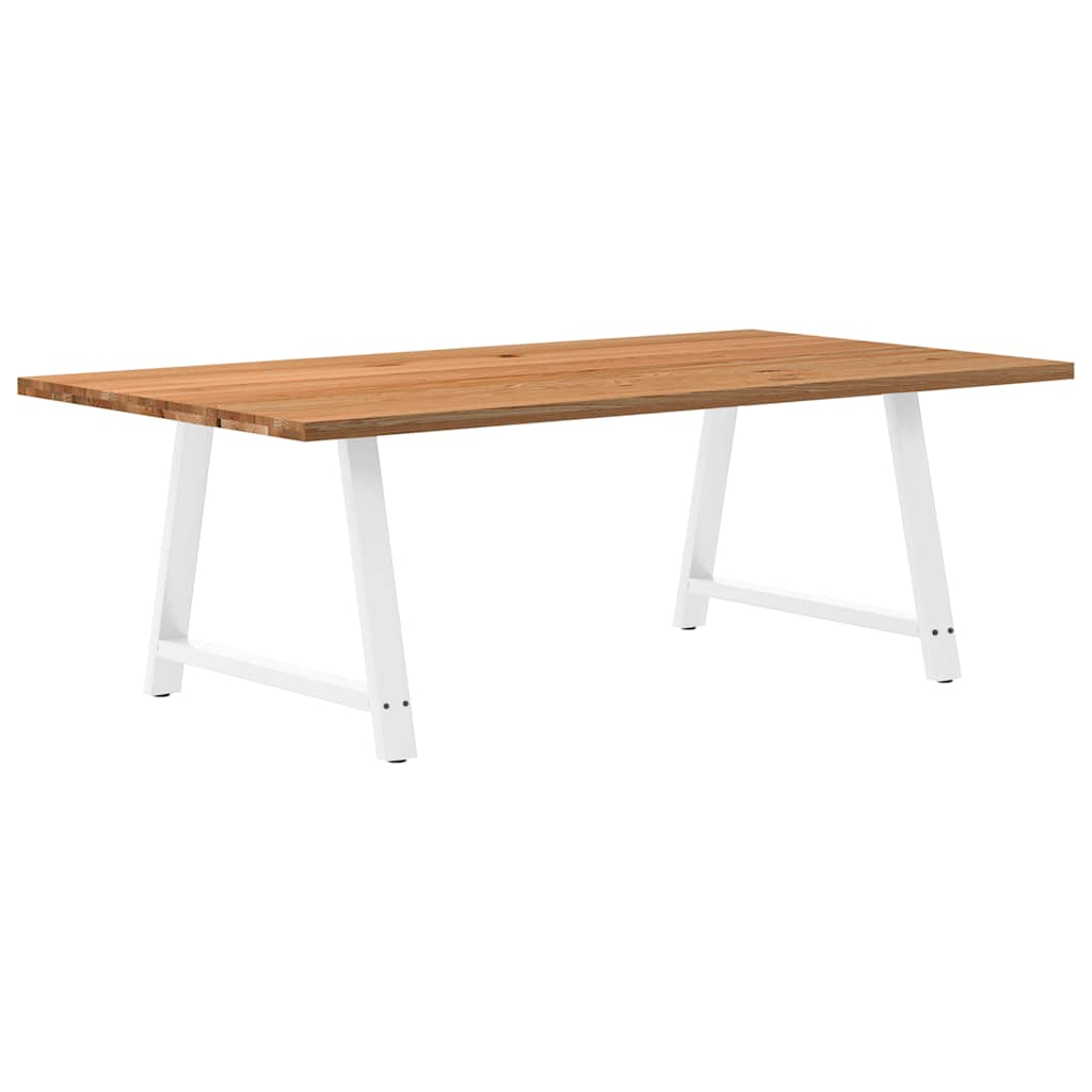 Eettafel Rechthoekig Massief Eikenhout