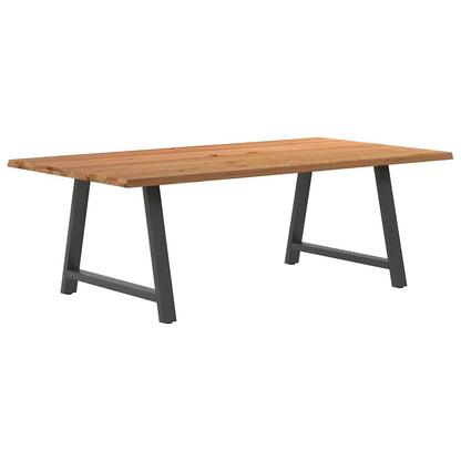 Eettafel Rechthoekig Massief Eikenhout