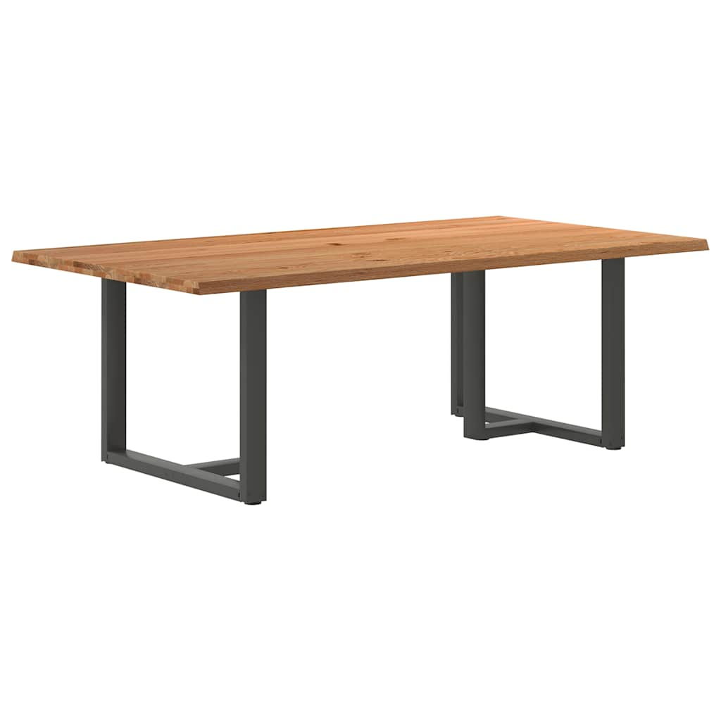 Eettafel Rechthoekig Massief Eikenhout