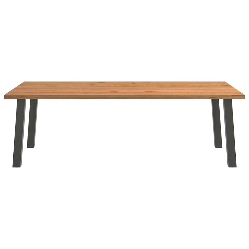 Eettafel Rechthoekig Massief Eikenhout