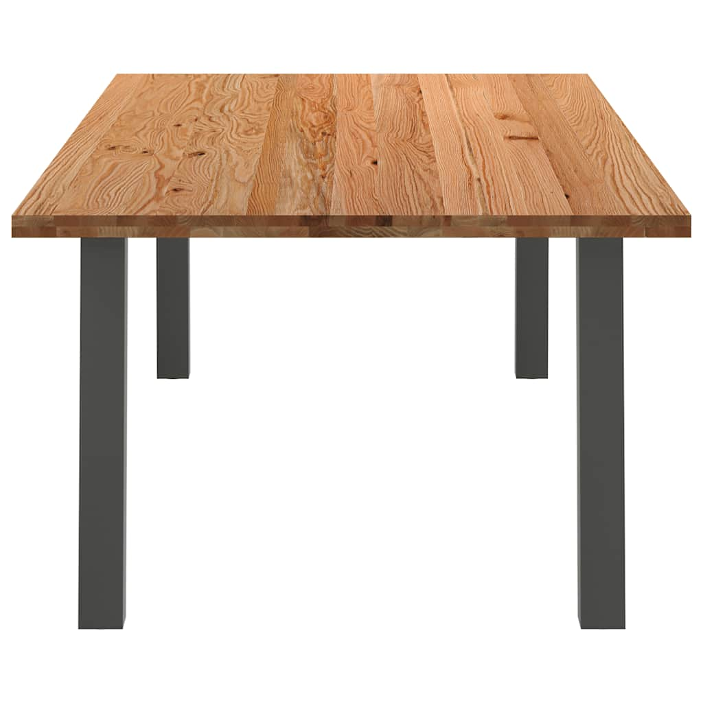 Eettafel Rechthoekig Massief Eikenhout